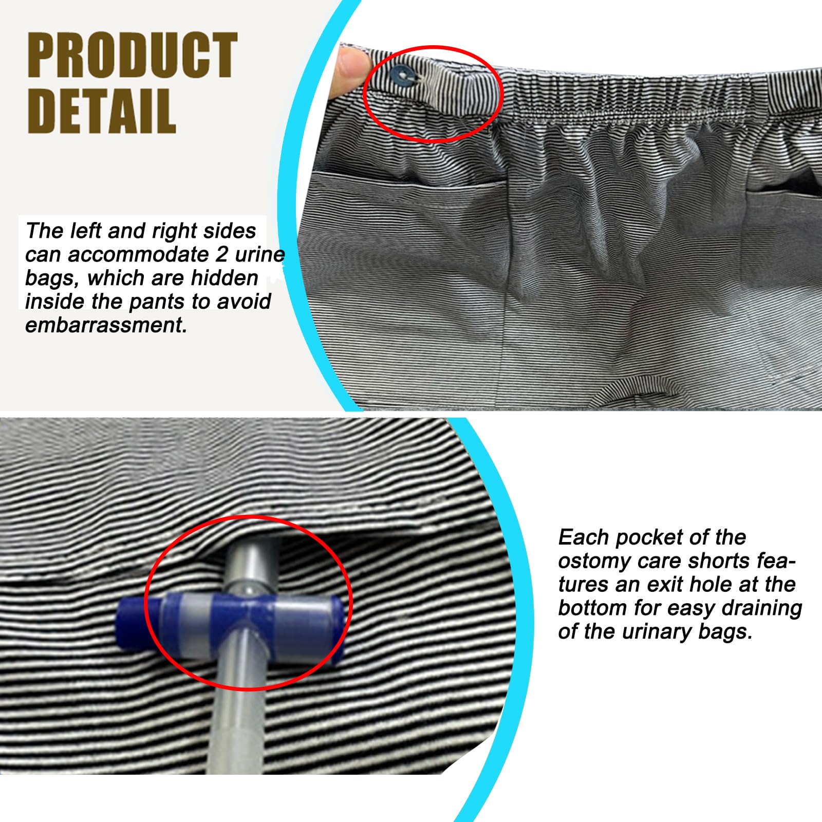 BOYUDZLTD ostomy drainage pants privacy for discreet daily use.