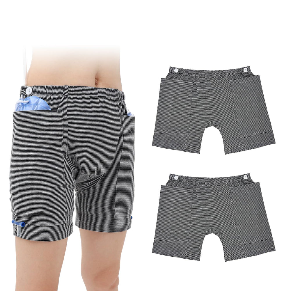 BOYUDZLTD women's nephrostomy bag shorts discreet design for privacy on the go.