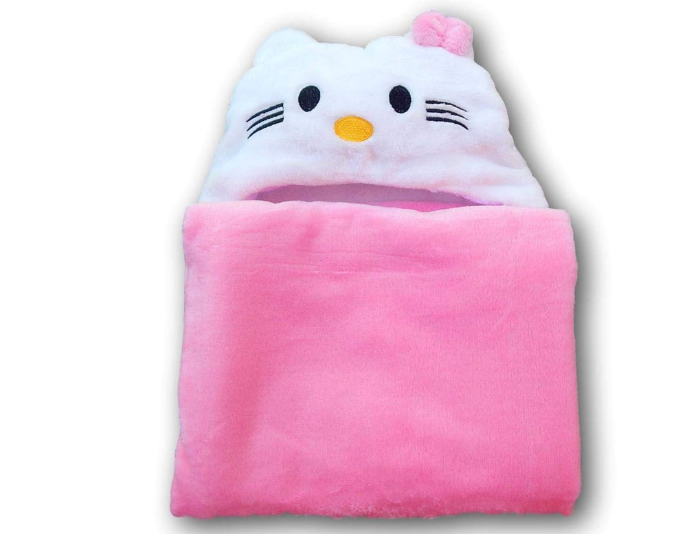 Bozeman Baby Company hooded blanket transforms into a cape for imaginative play