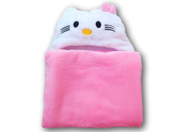 Bozeman Baby Company hooded blanket transforms into a cape for imaginative play