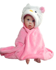 Bozeman Baby Company hooded blanket with a cozy hood for snug snuggles