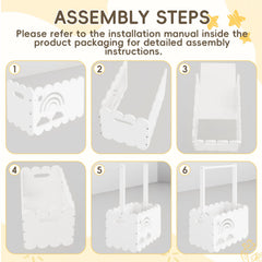 BPMFDTNL baby shower basket with hanger rack, practical storage for clothes and essentials.