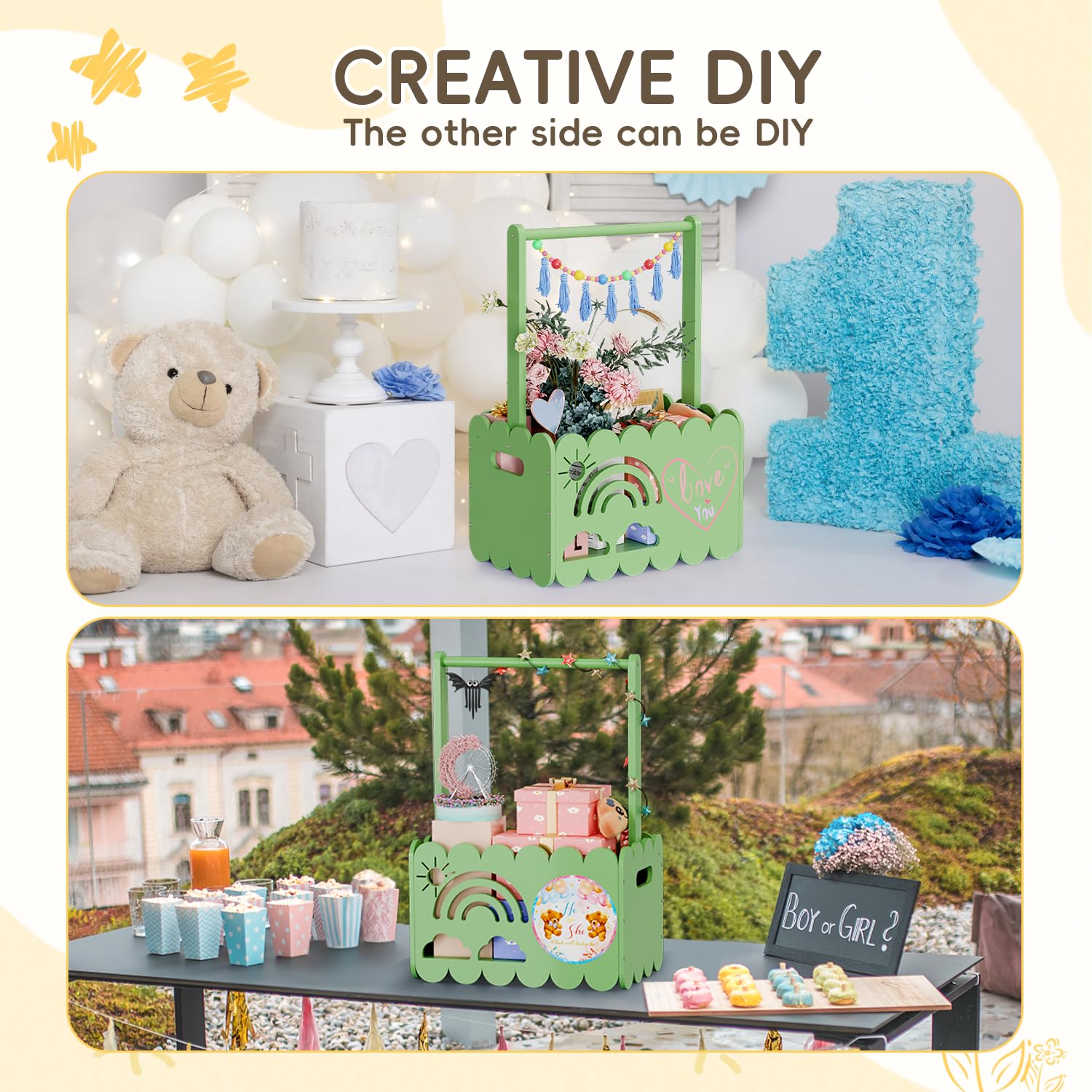 BPMFDTNL wooden handles add a personalized touch to gifts.