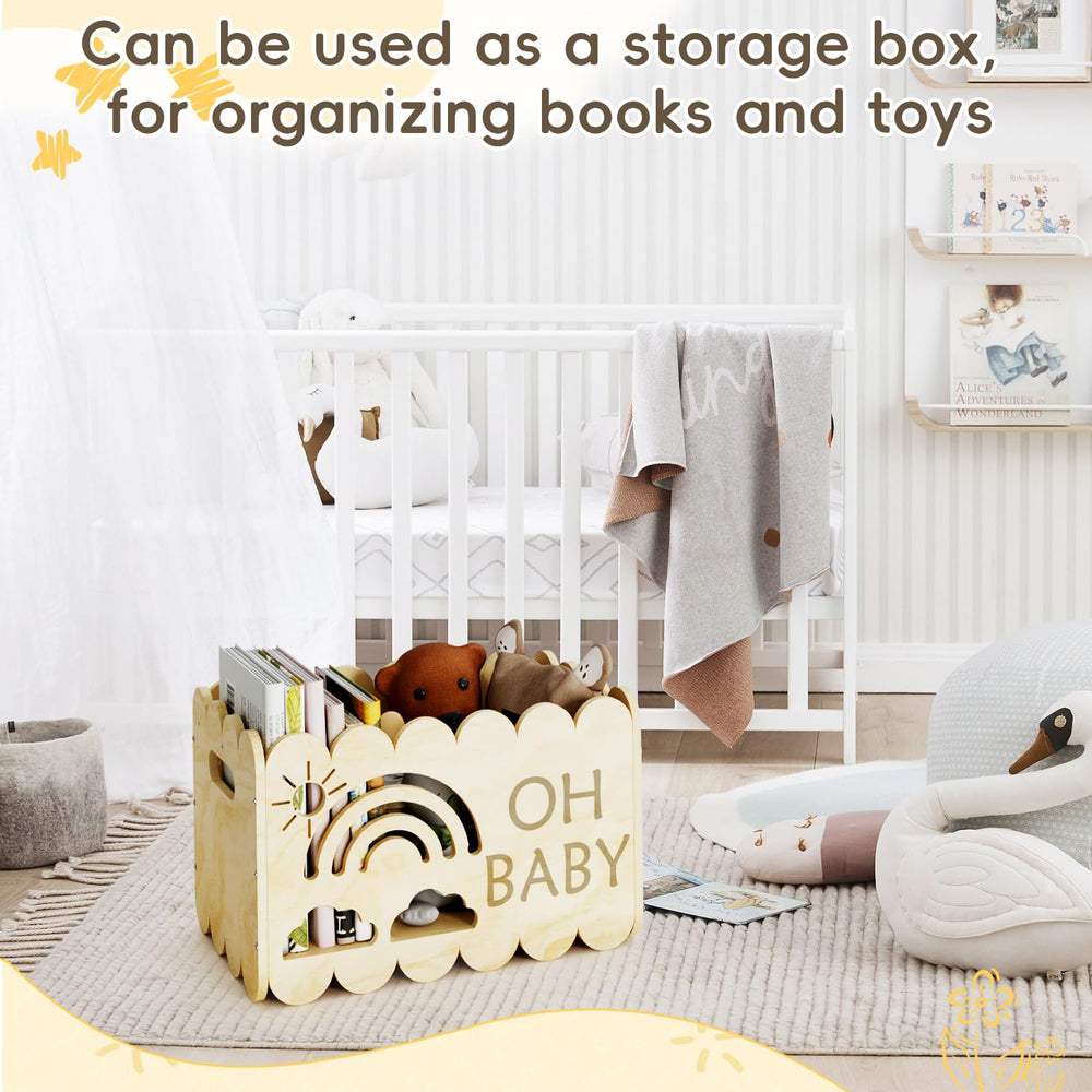 BPMFDTNL versatile crate fits neatly on shelves for new parent organization.