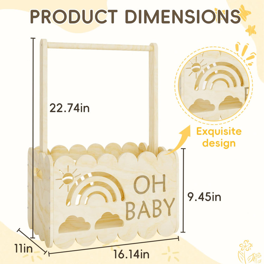 BPMFDTNL hanger rack in crate for organized baby outfits and easy access.