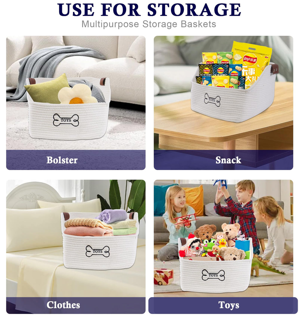 Brabtod cat toy storage neatly organizes toys, ropes, and accessories.