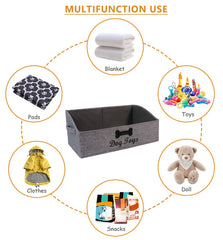 Brabtod collapsible toy bin open demonstrates compact storage when not in use.