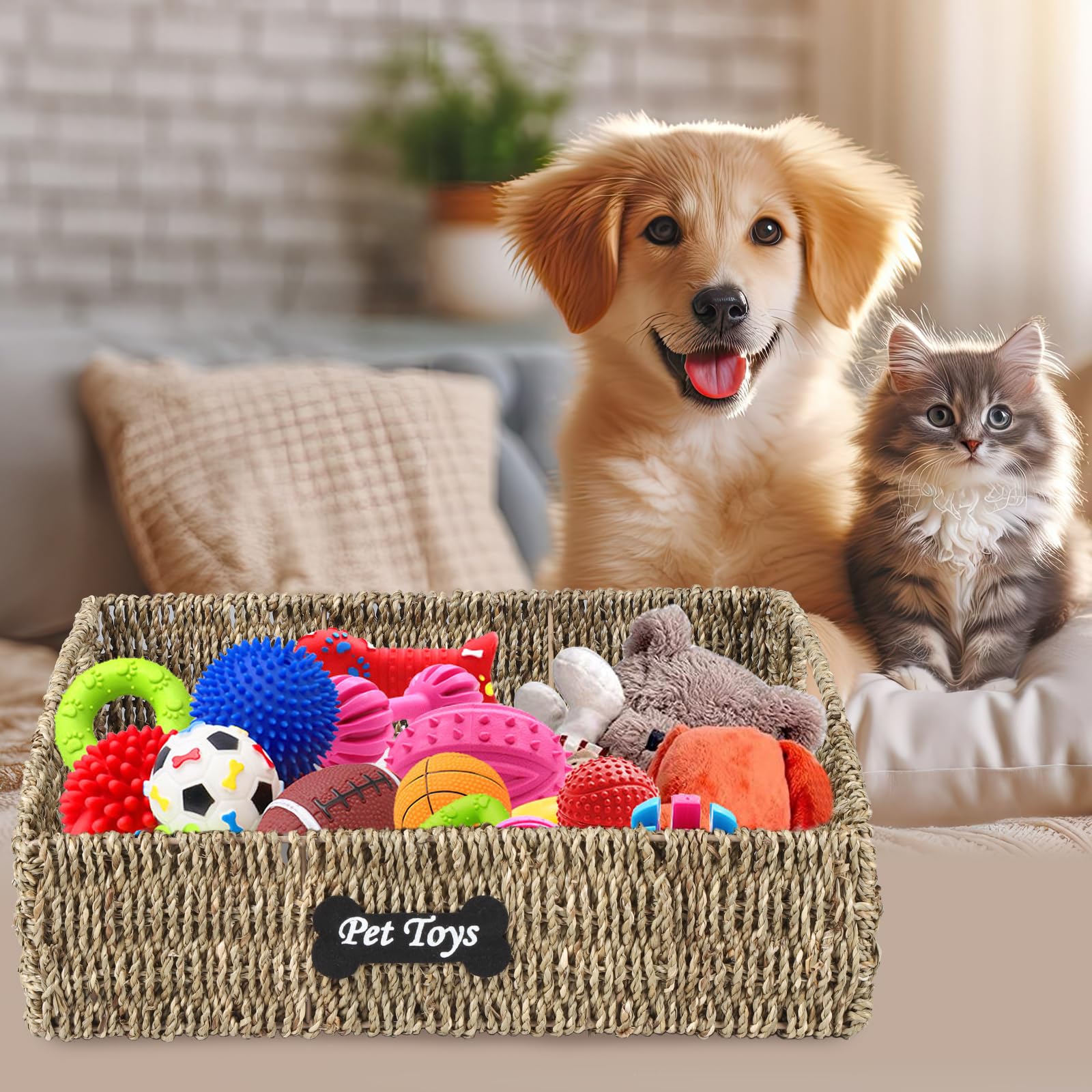 Brabtod dimensions 40x26x17 cm basket suitable for living room.