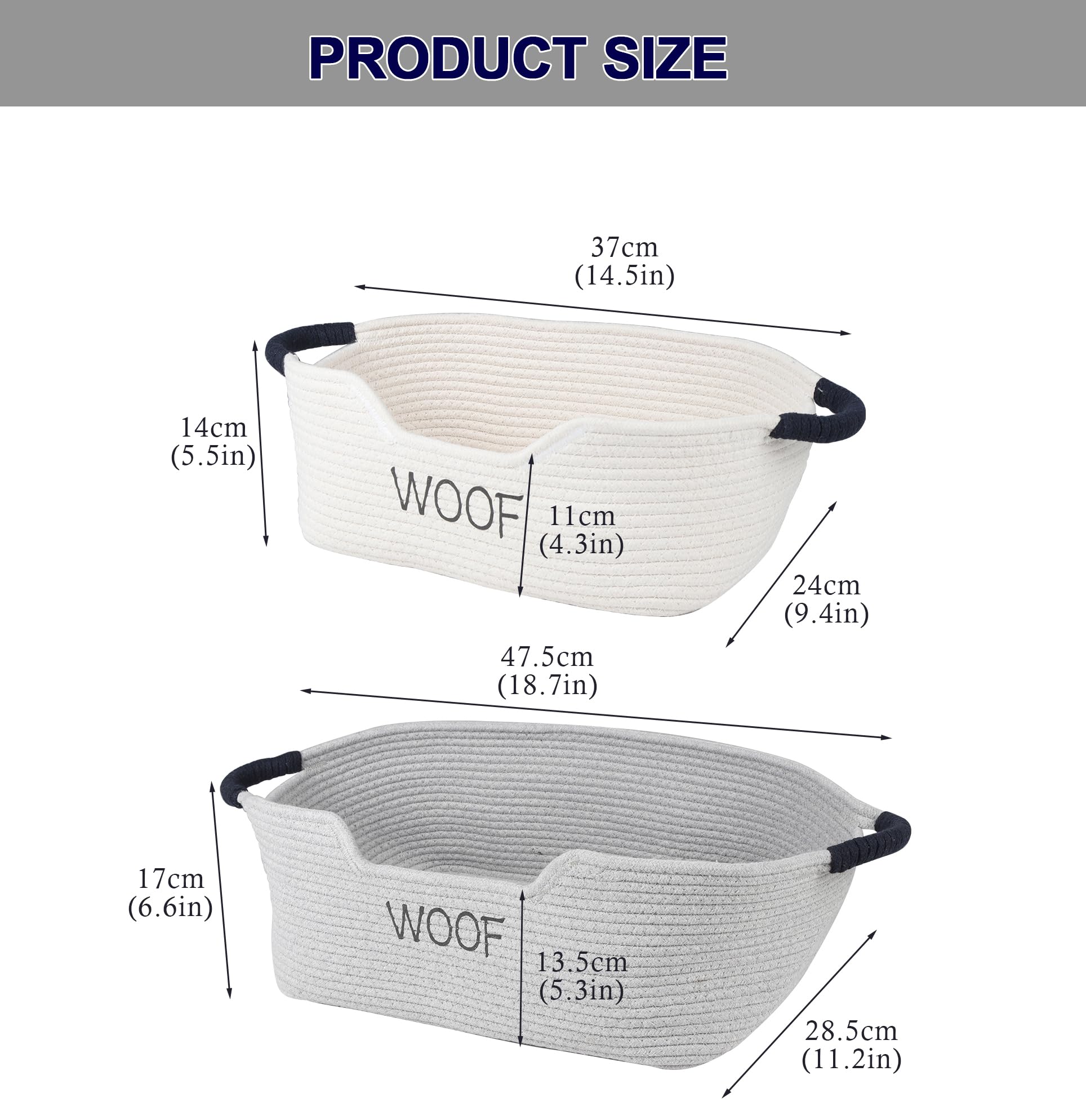 Brabtod baskets with reinforced rope handles for portability.