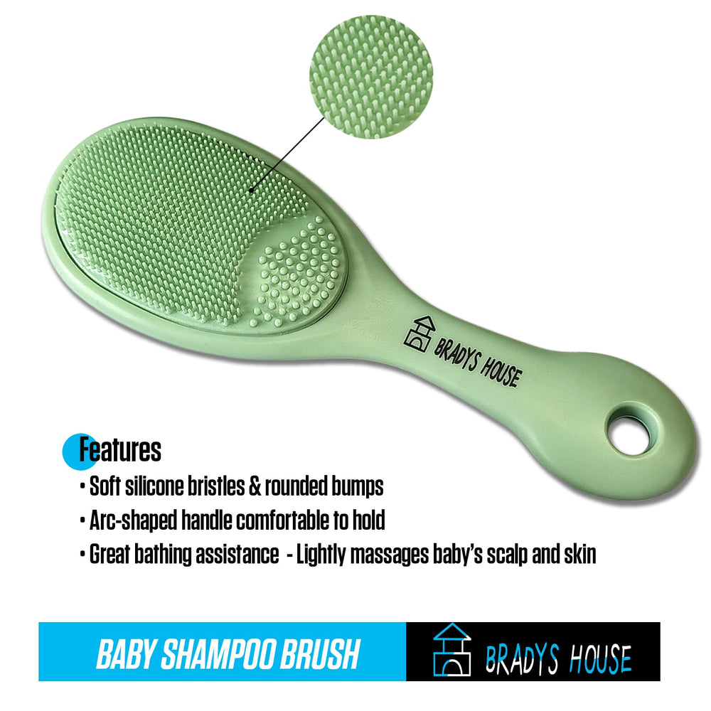 BRADYS HOUSE ergonomic arc shaped handles for comfortable one handed grooming.
