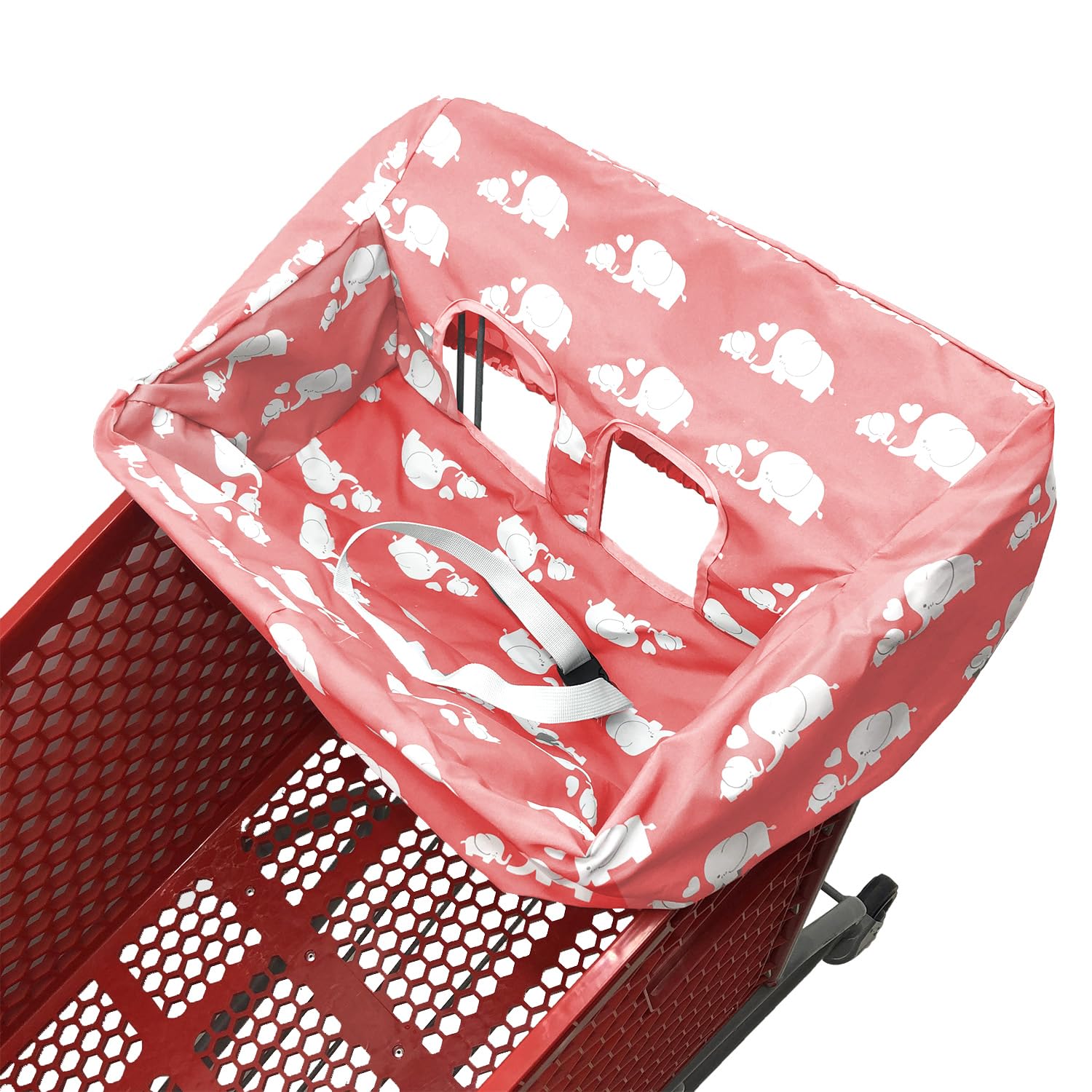 Brain Architect Child cart-seat cover pink protects baby and keeps carts clean.