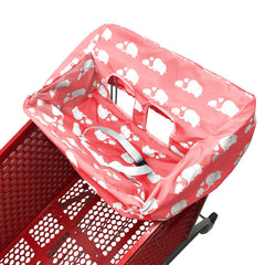 Brain Architect Child cart-seat cover pink protects baby and keeps carts clean.