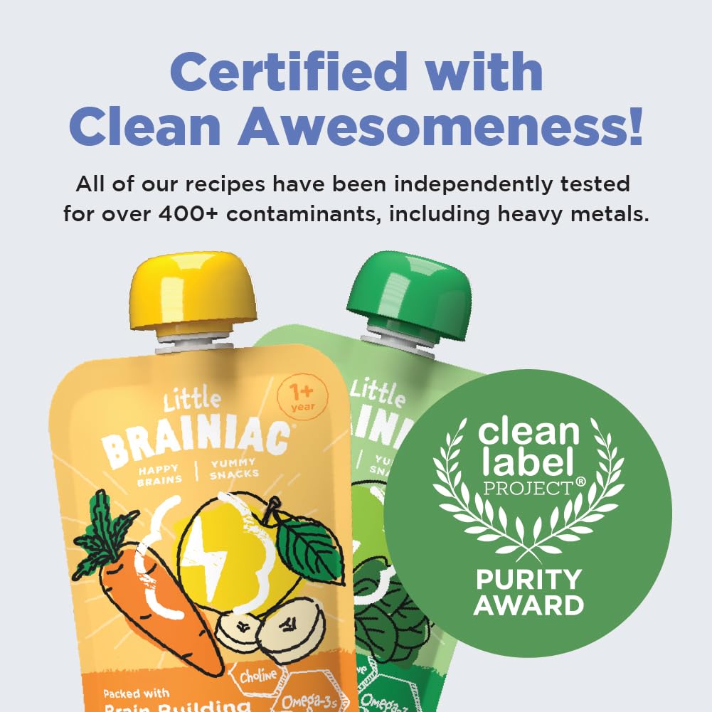 Brainiac Purity Award pouch ensuring safe family snacking.