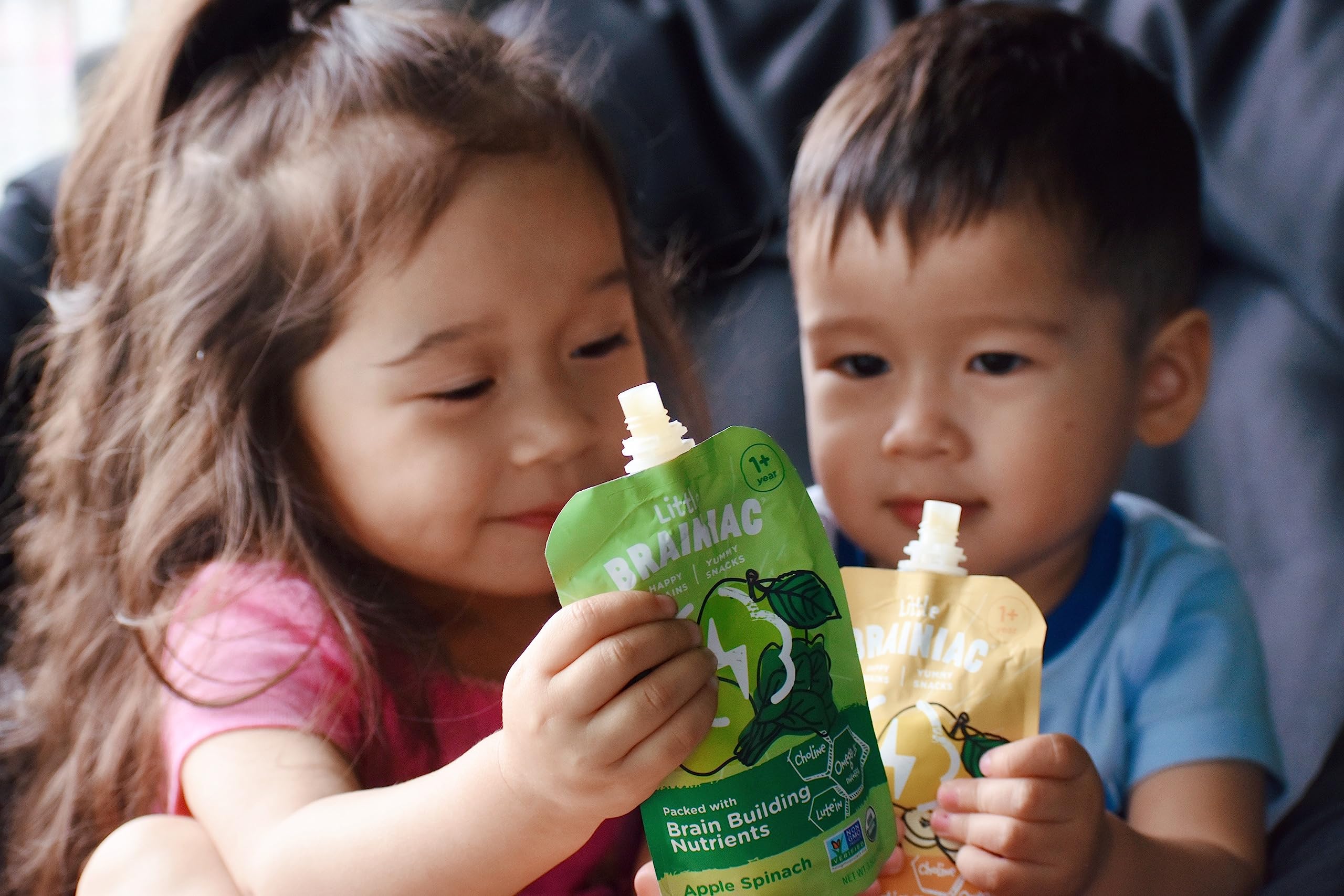Brainiac family snack image shows dairy-free, nut-free options for shared snacking.