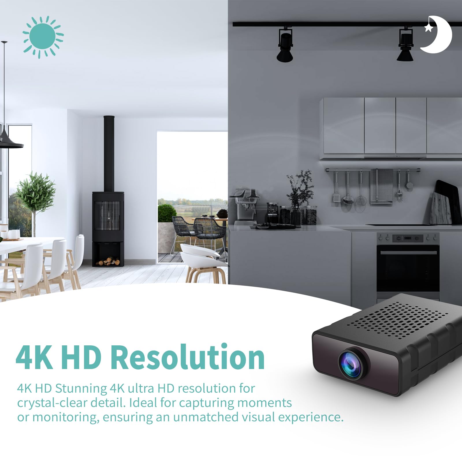 Braload portable indoor camera ideal for baby, pet, or nanny monitoring