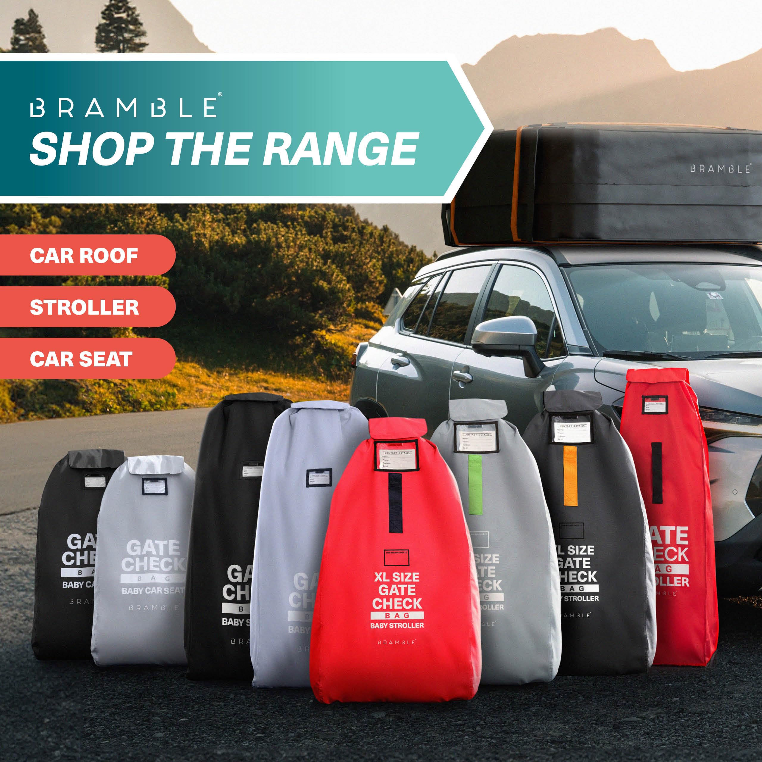 Bramble color-coded bag makes airport pickup easier
