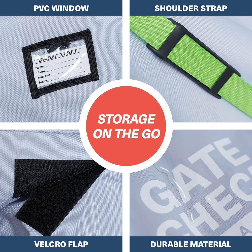Bramble drawstring closure simplifies securing your stroller bag