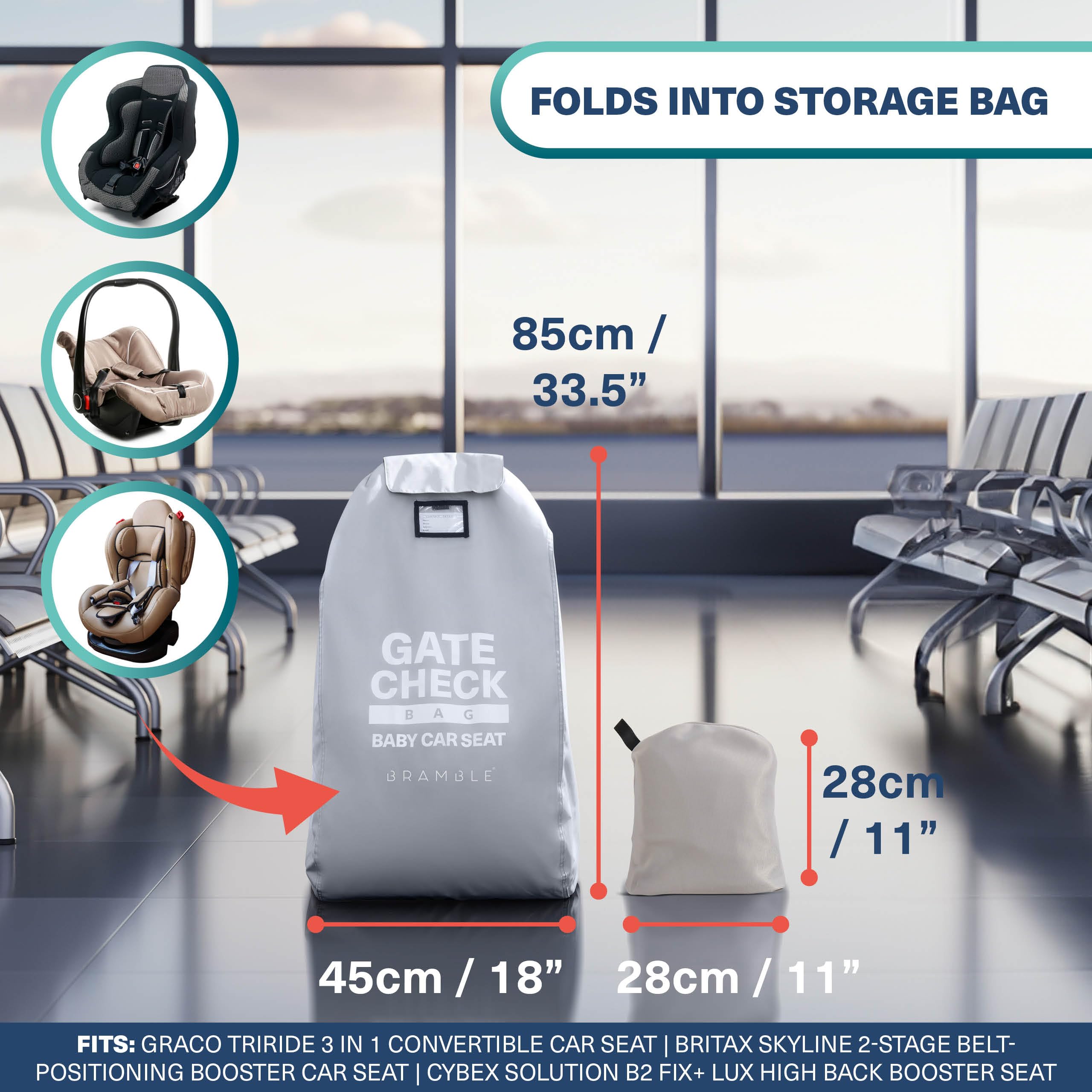 Bramble bag features adjustable straps and handle for easy carrying