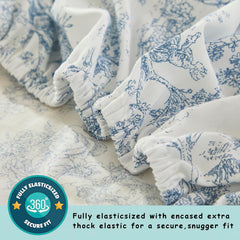 Brandream 100% cotton crib sheet offering breathable comfort.