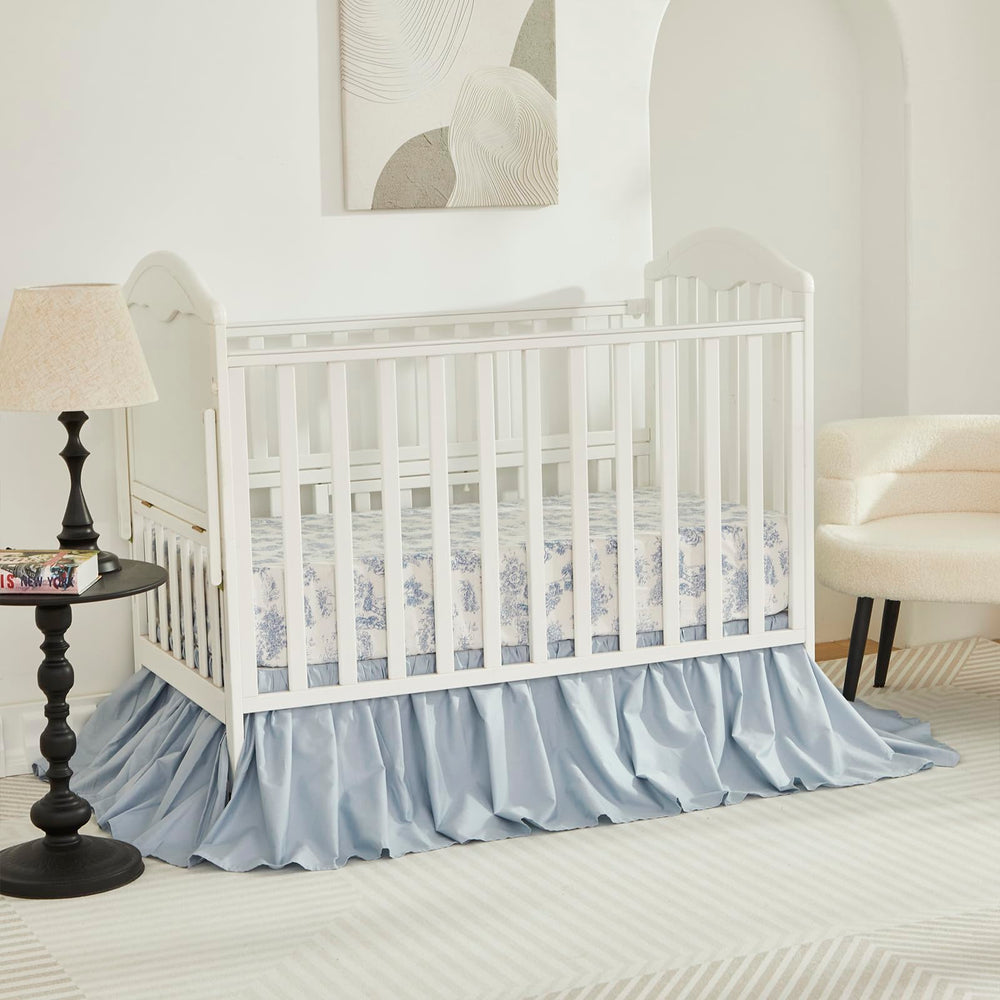 Brandream 4-sided dust ruffle, 52in length fits standard cribs.
