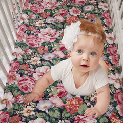 Brandream comforter close-up shows hand-tufted floral detailing for lasting charm