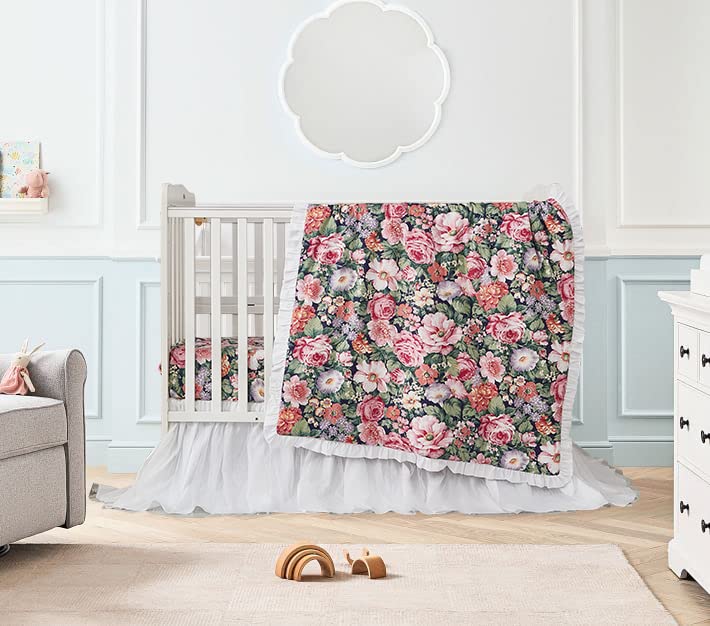 Brandream dust ruffle with 16-inch drop adds elegant coverage and texture