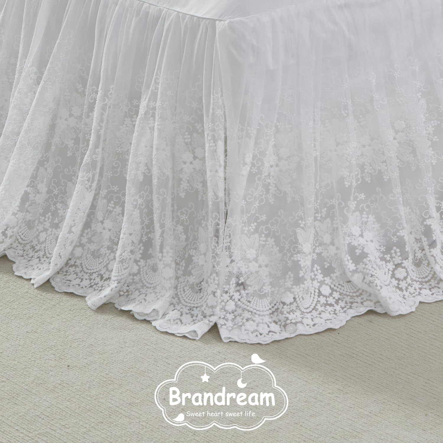 Brandream boho nursery decor inspiration shows how the skirt completes the look.