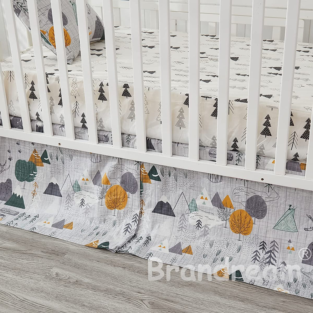 Brandream breathable-cotton crib sheet provides soft, breathable comfort.