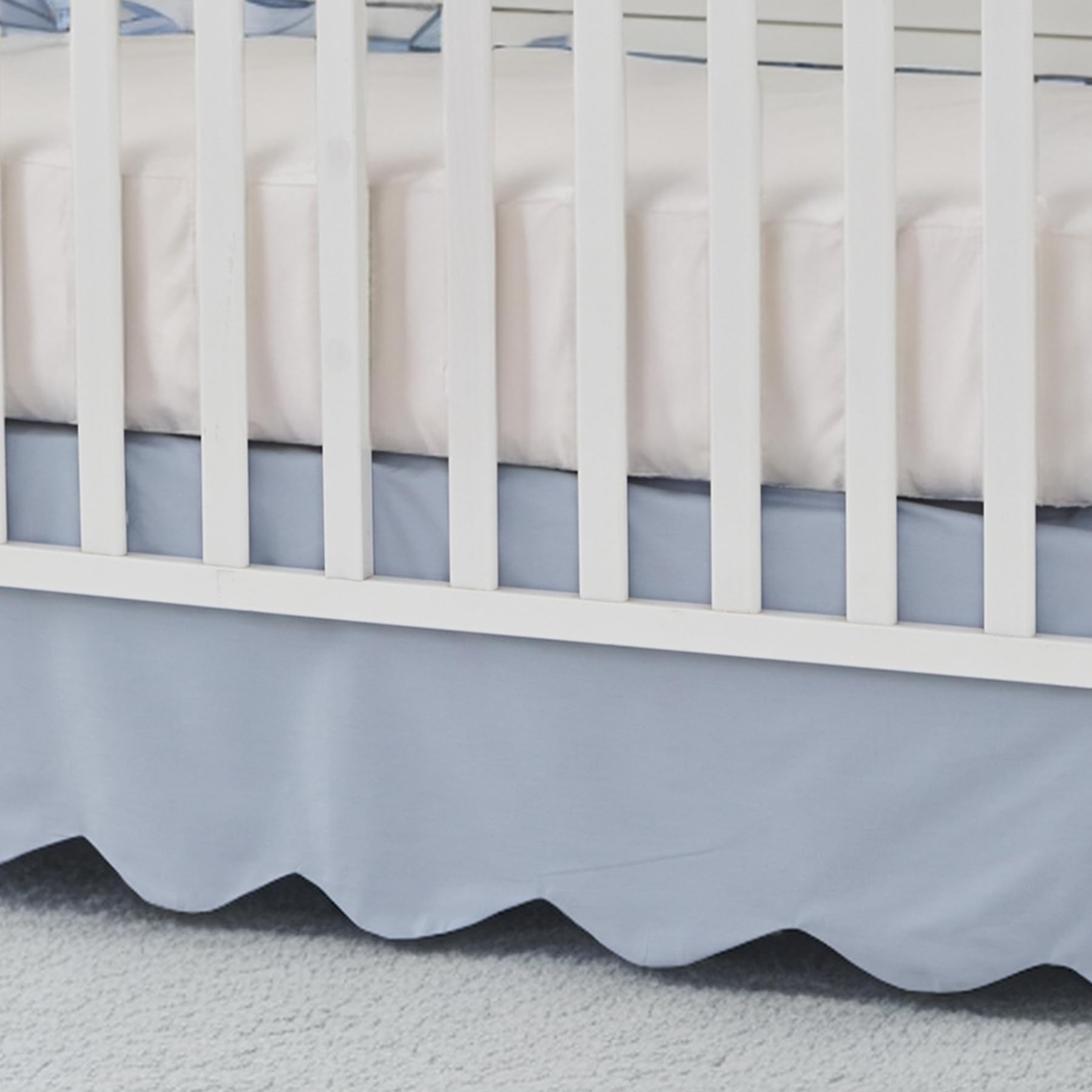 Brandream cotton fabric close-up shows soft, breathable material for nursery decor.