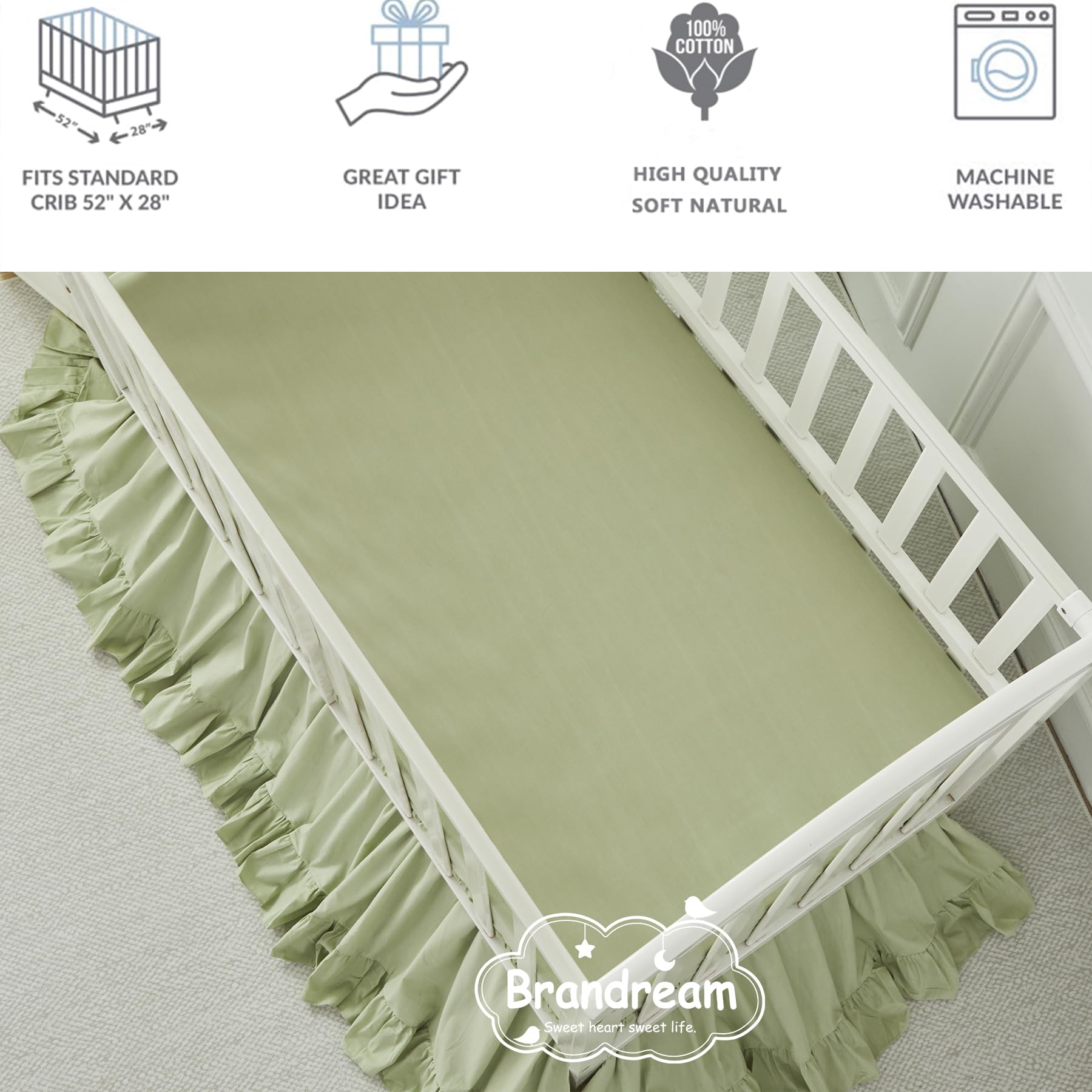 Brandream cozy nursery ambiance with versatile 3-piece set for year-round use