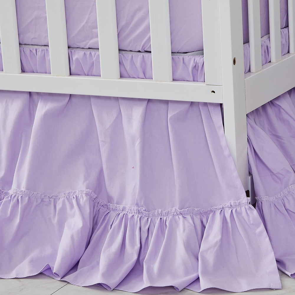 Brandream 100% cotton bed skirt texture highlighting soft fabric