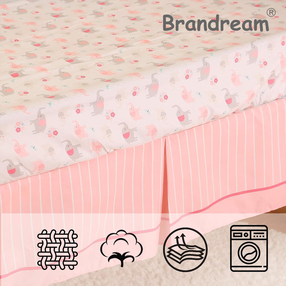 Brandream crib quilt featuring garden birds and florals for gentle warmth