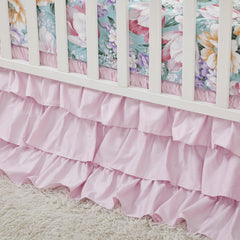 Brandream Crib Skirt with a 16 inch drop for a neat crib edge