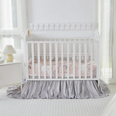 Brandream crib skirt drop dimensions 52in-28in-16in for a snug fit