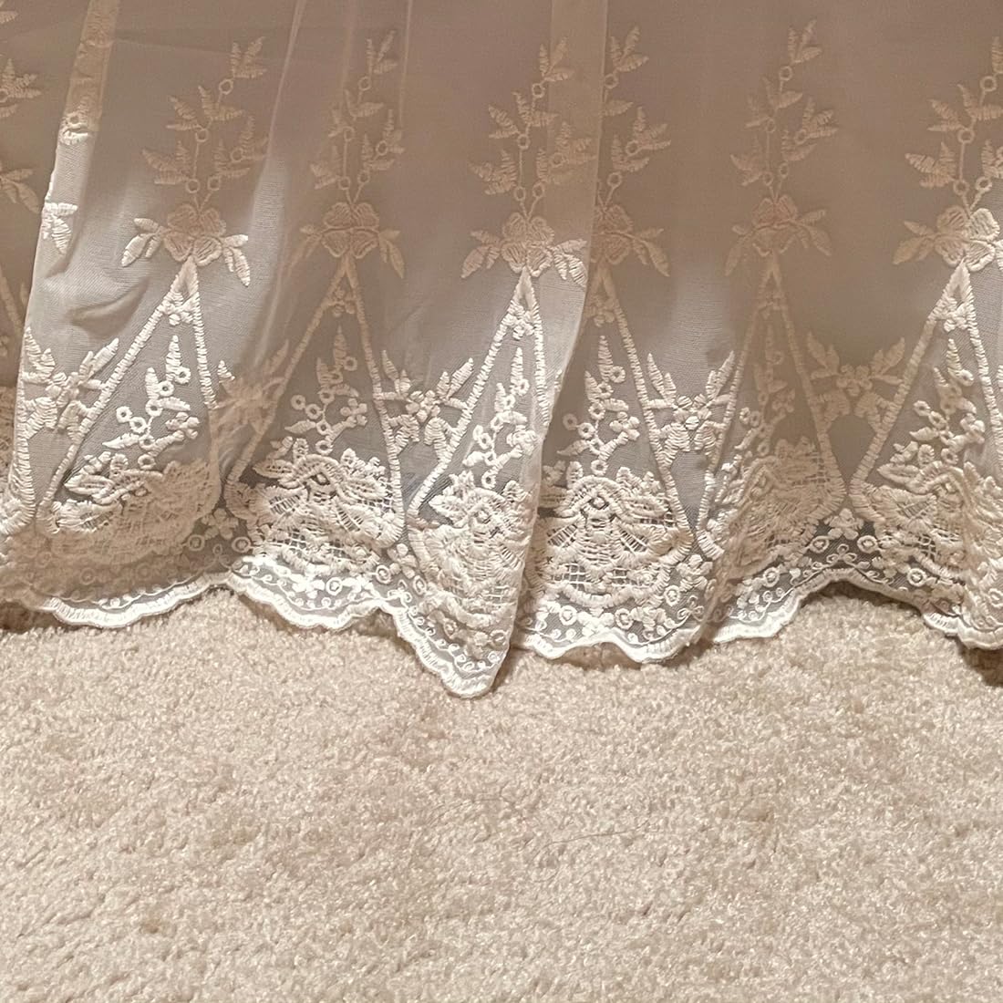Brandream dust ruffle edges add vintage charm to nursery