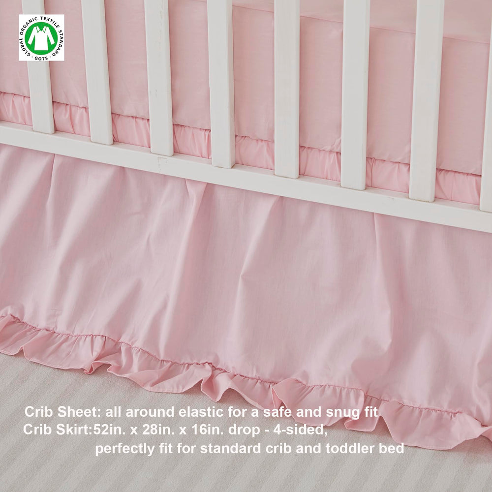 Brandream Farmhouse percale cotton sheet offers breathable all-season comfort.