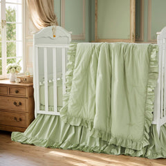Brandream fitted crib sheet close-up 52x28 with 10-inch pocket for snug fit