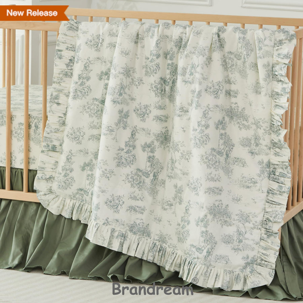 Brandream GOTS-certified crib sheet emphasizes ethical sourcing and quality.