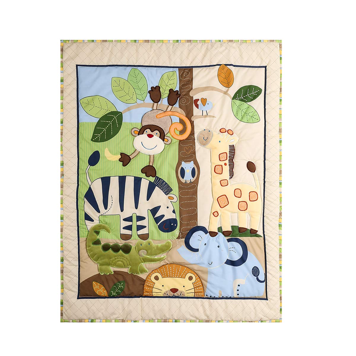 Brandream Jungle bird pattern complements the set’s cohesive theme