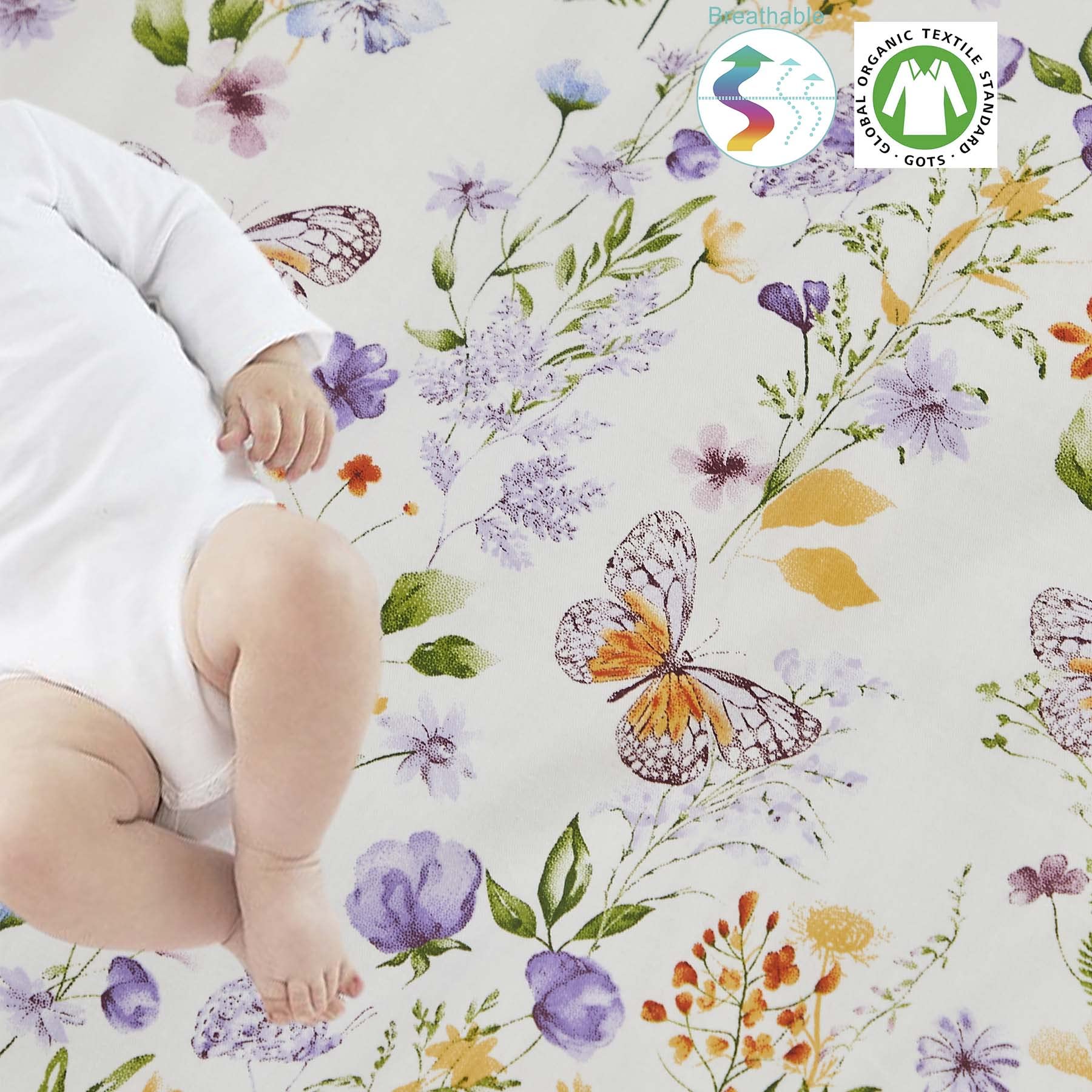Brandream crib sheet 52x28 inches dimensions for crib and toddler mattresses