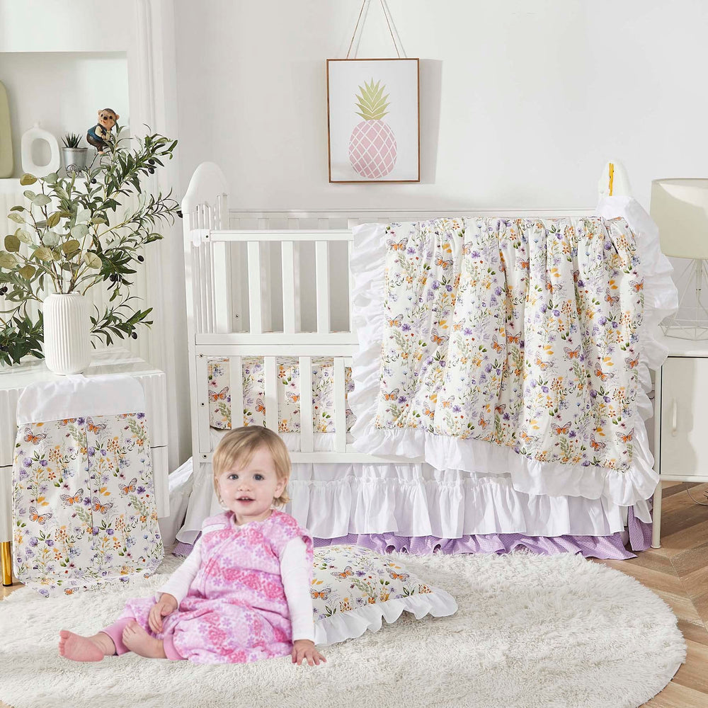 Brandream machine washable crib sheet for easy care and color retention