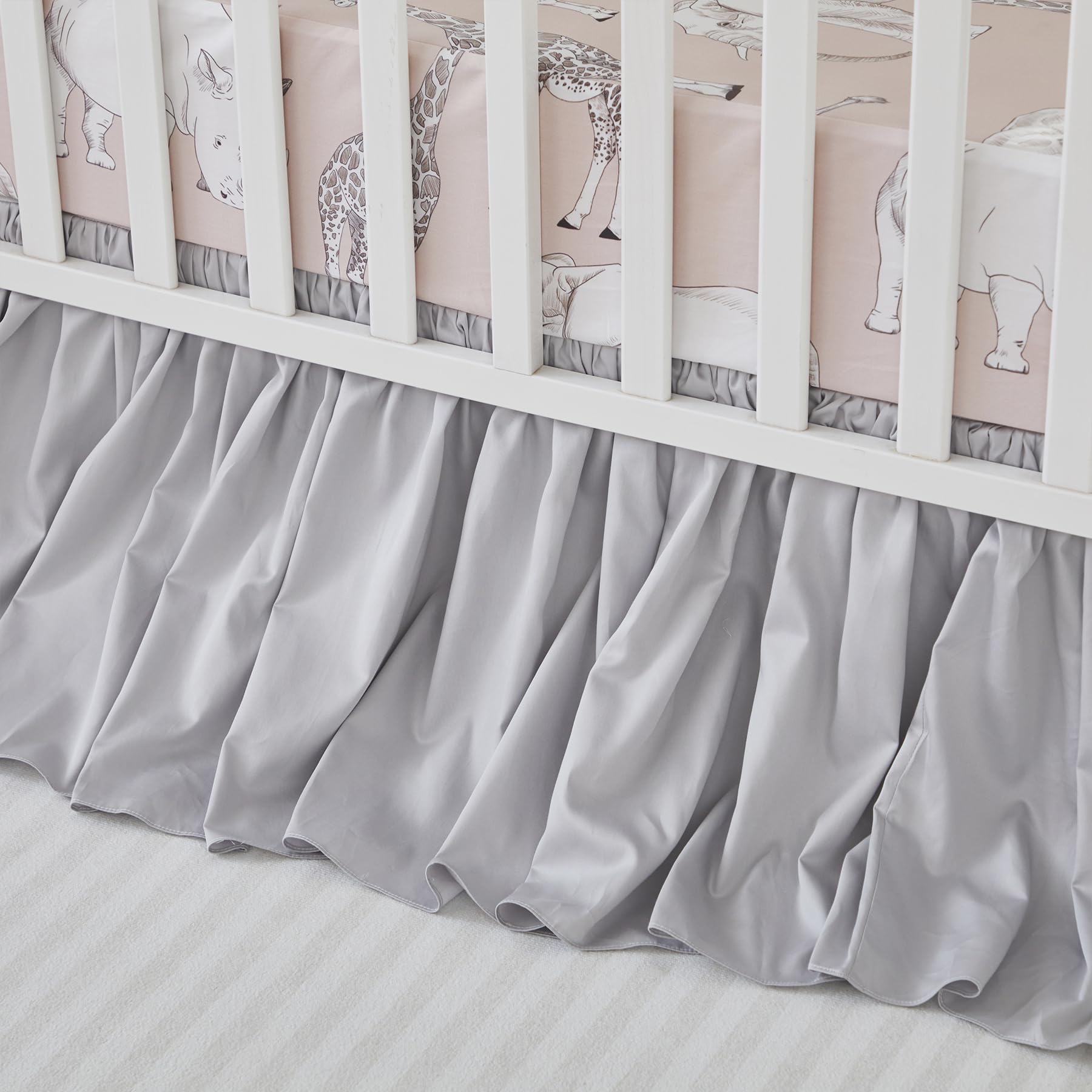 Brandream premium cotton bedding in gray for natural breathable comfort