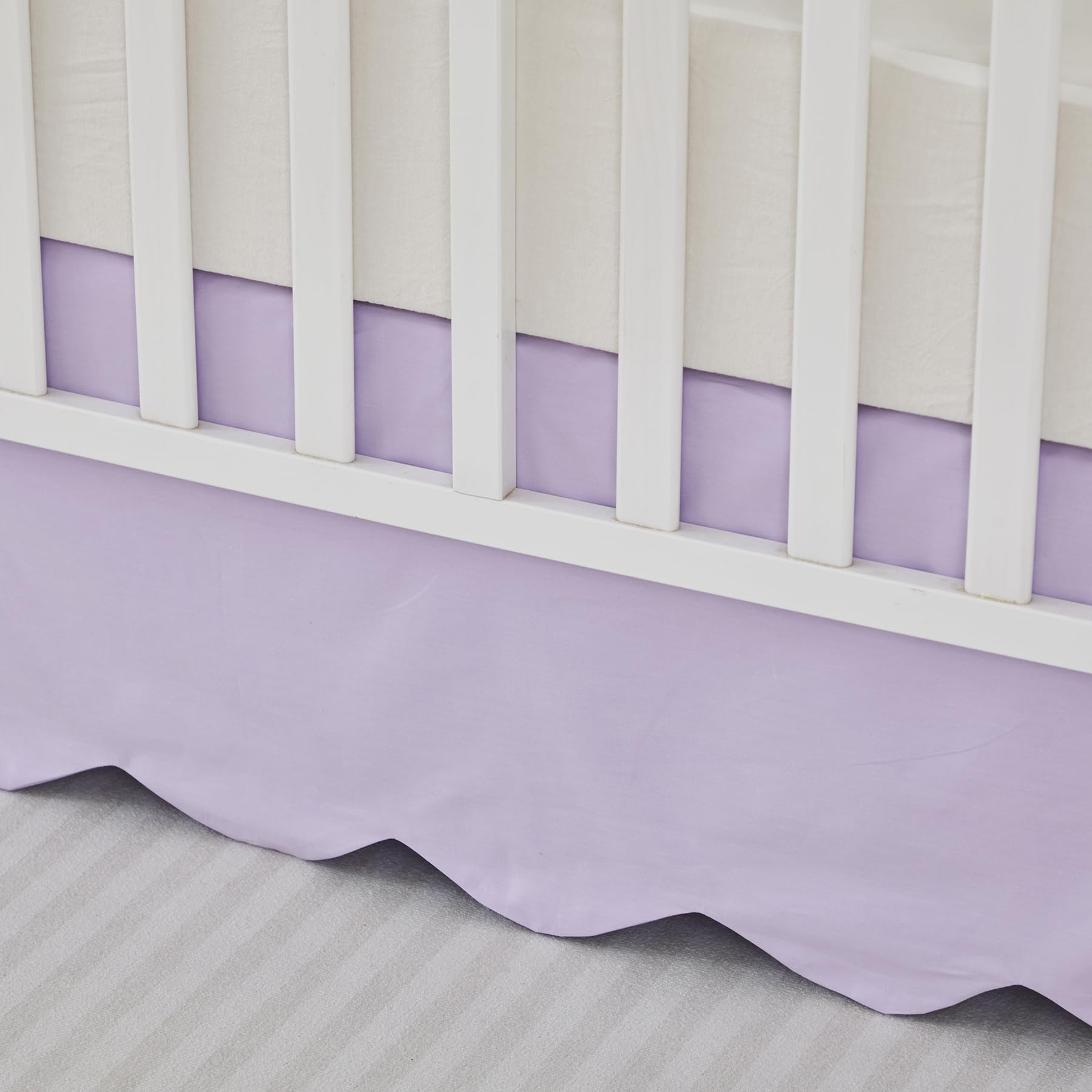 Brandream purple shade complements neutral nursery palettes.