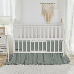 Brandream ruffled comforter with boho fringe for soft texture