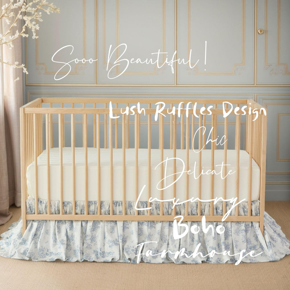 Brandream ruffles close-up highlights delicate texture and farmhouse charm