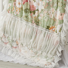 Brandream shimmer tulle dust ruffle close-up adds sparkle and texture
