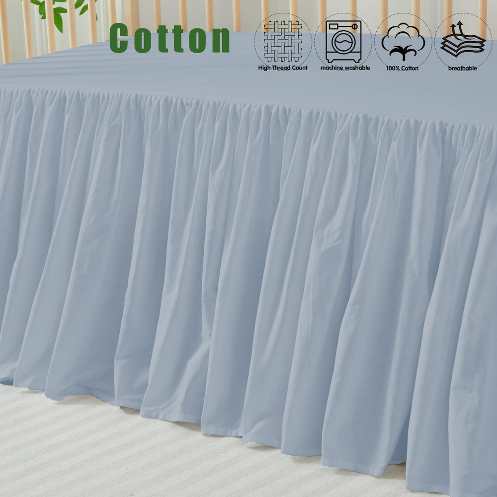 Brandream 100% cotton crib sheet offers a soft breathable surface