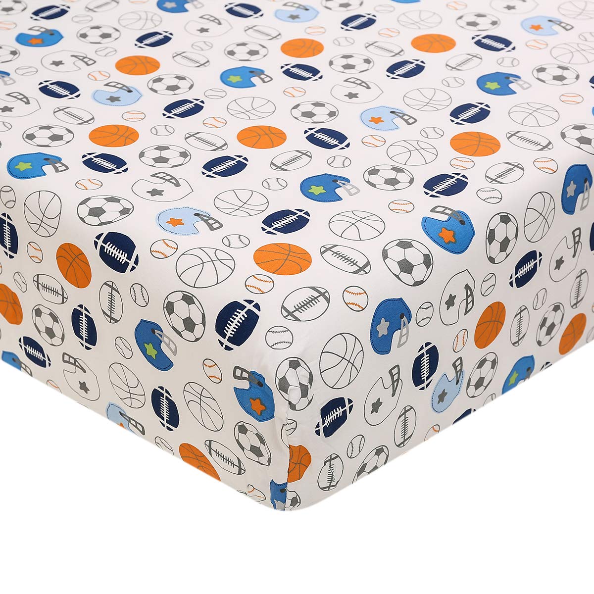 Brandream Dust ruffle four-sided adds decorative nursery finish