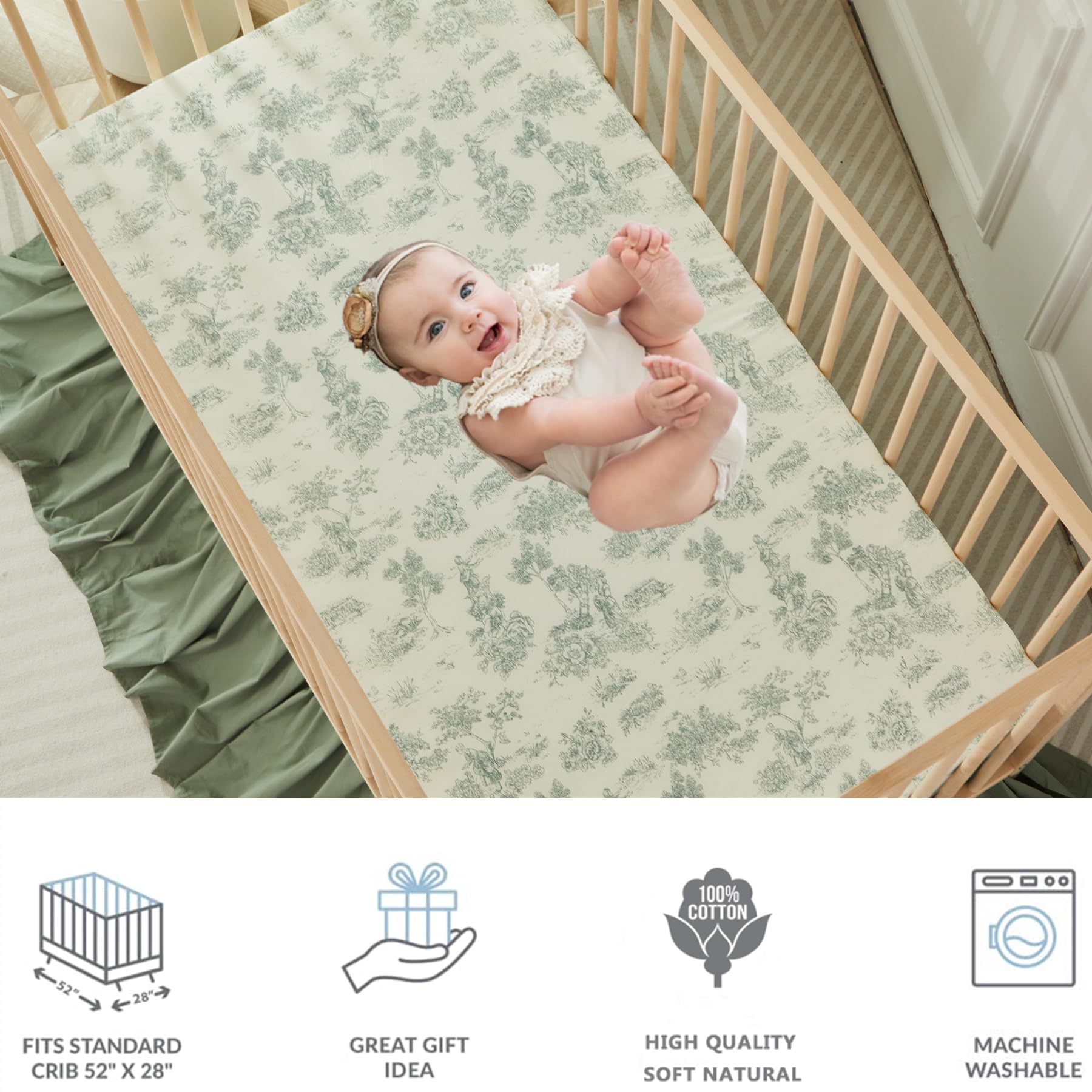 Brandream standard crib and toddler mattress fit shows size compatibility.