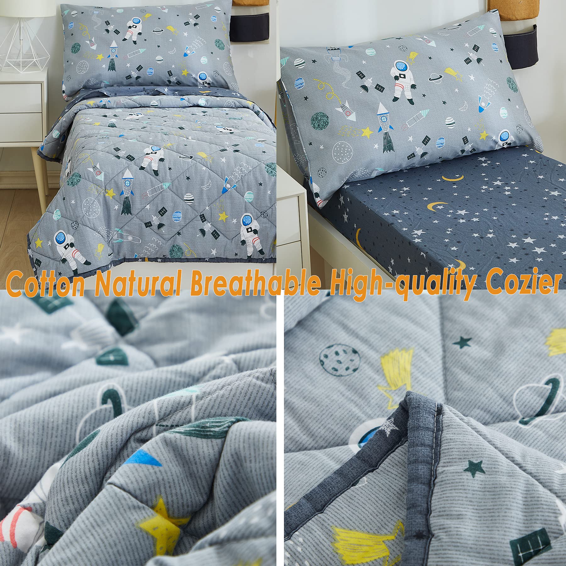 Brandream top sheet 45x60 featuring space motif for breathable coverage